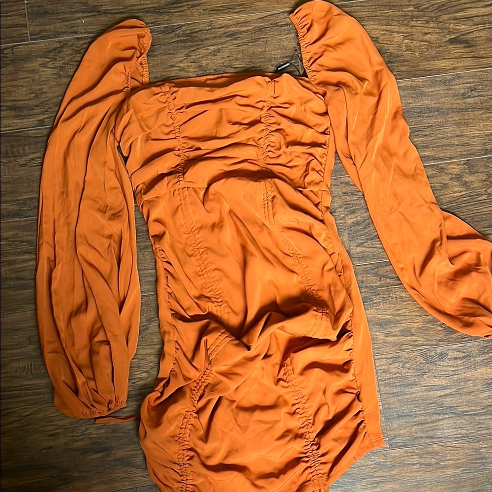 PrettyLittleThing Rust Dress